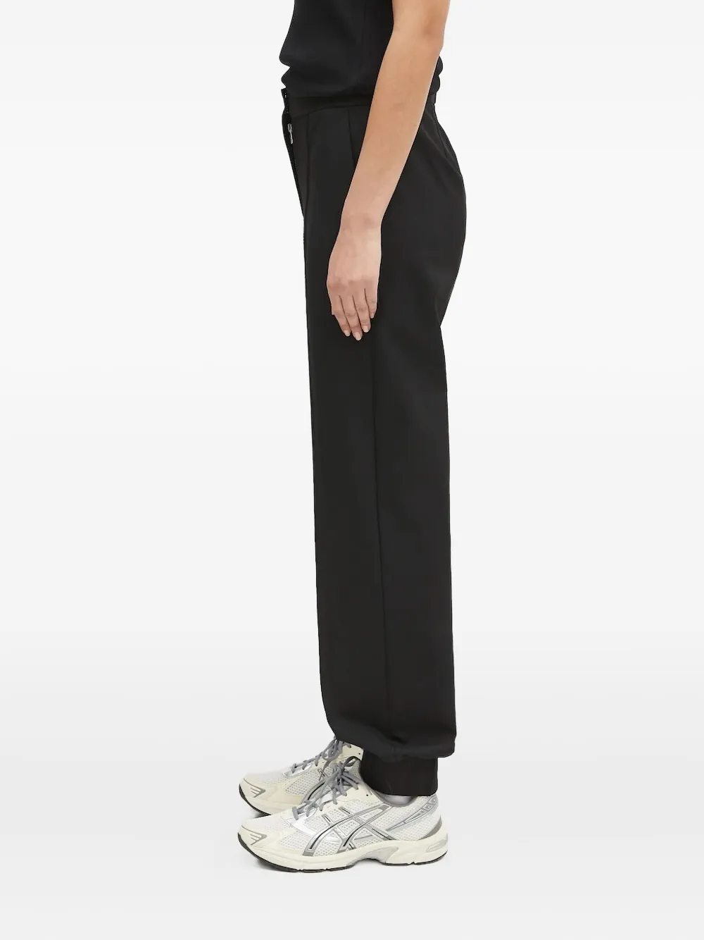 Samsoe & Samsoe Pleated Straight-leg Trousers In Black