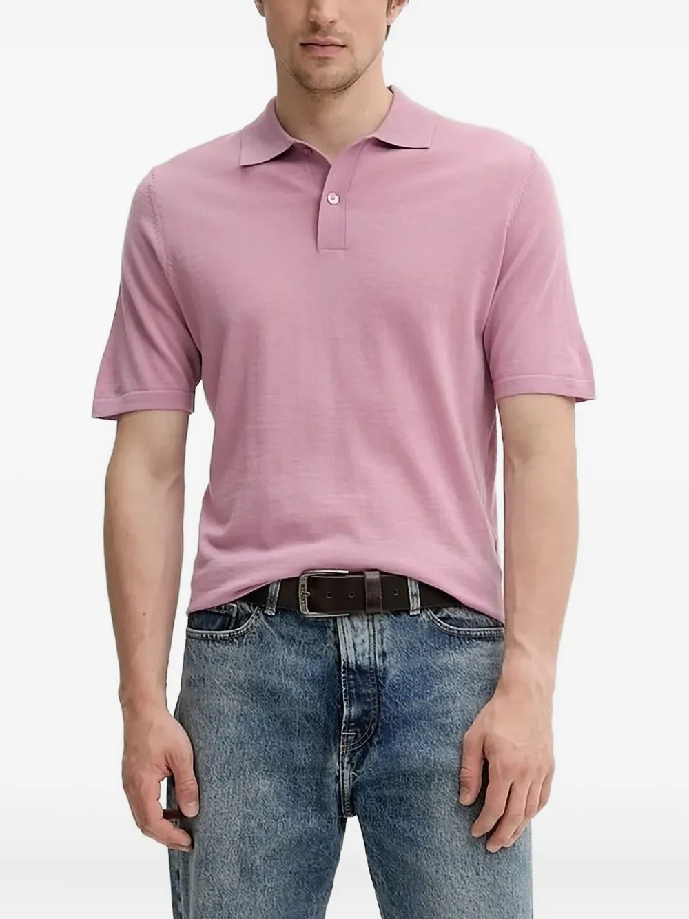 SAMSOE Poloshirt met korte mouwen Roze