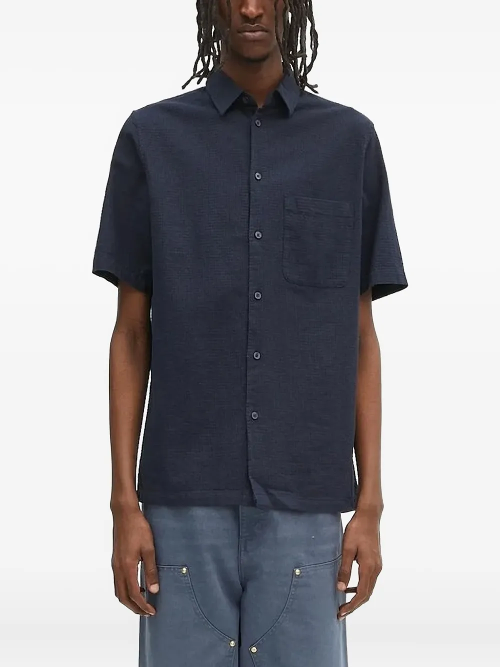 SAMSOE short-sleeve shirt Blauw