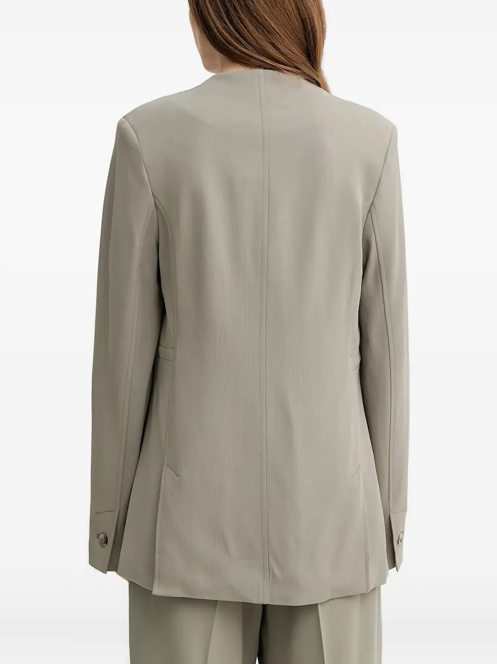Samsoe & Samsoe Sakitra Single-button Blazer In Gray