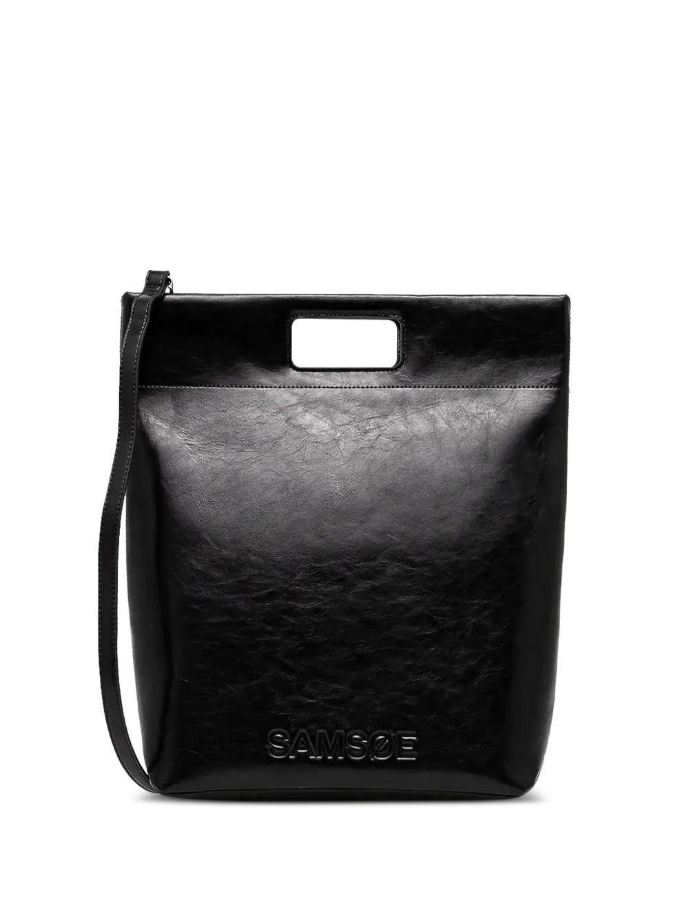 SAMSOE SAMSOE Sajennie cut-out handle tote bag | Black | Image 1