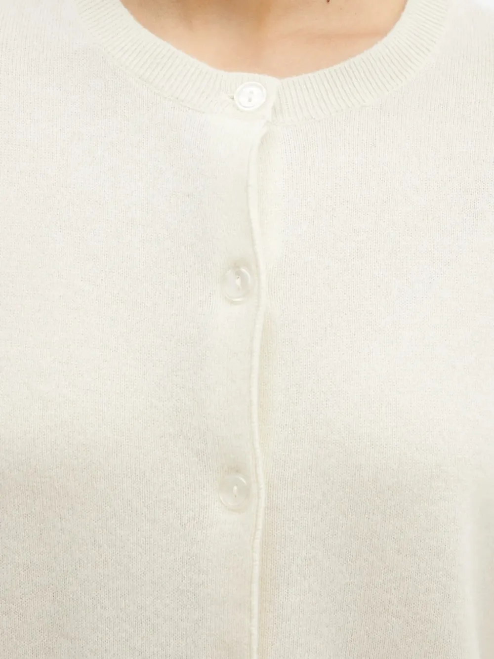 Samsoe & Samsoe Saboston Button-front Cashmere Cardigan In Neutral