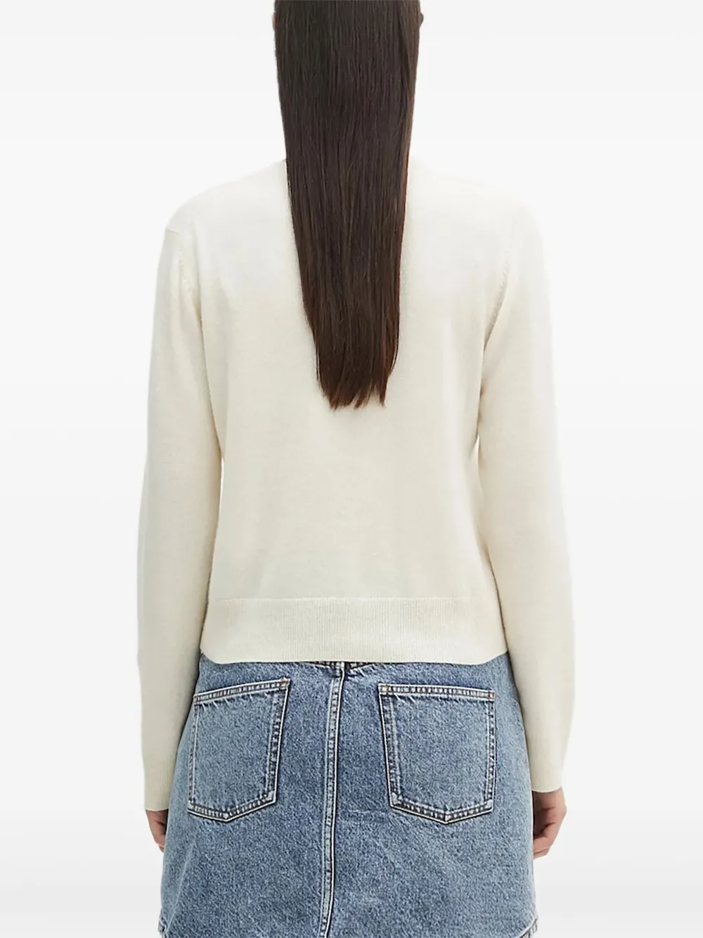 Samsoe & Samsoe Saboston Button-front Cashmere Cardigan In Neutral