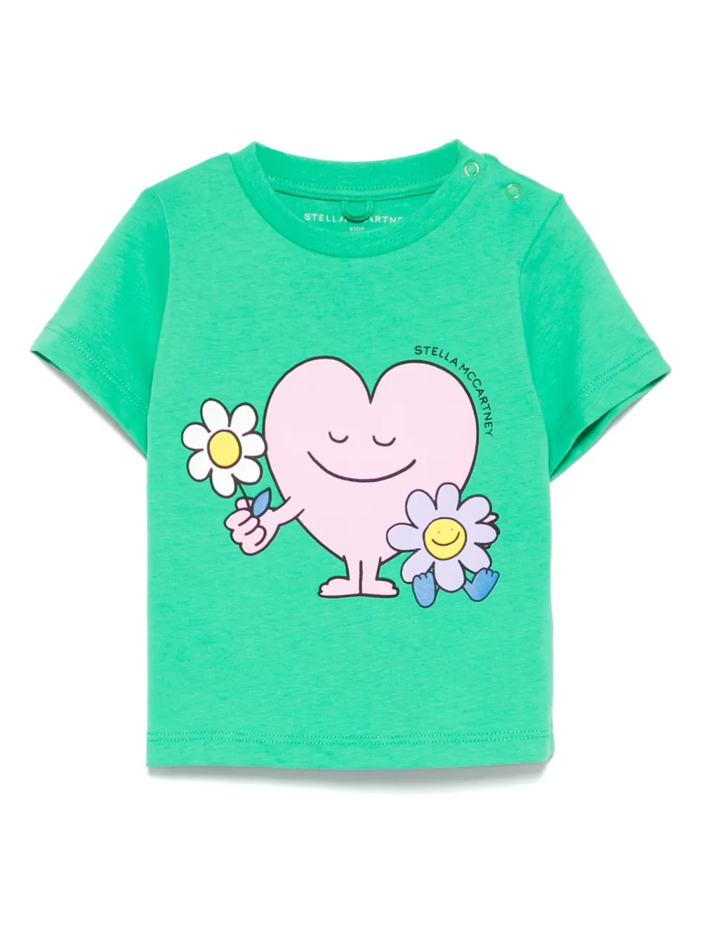 Stella McCartney Kids graphic-print T-shirt Groen