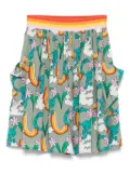 Stella McCartney Kids graphic-print mini skirt - Green