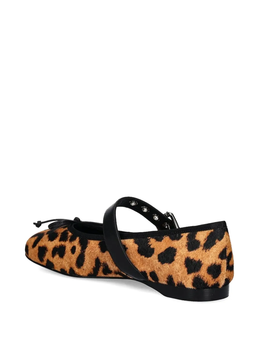 Jeffrey Campbell Ballerina's met luipaardprint en gesp - Bruin