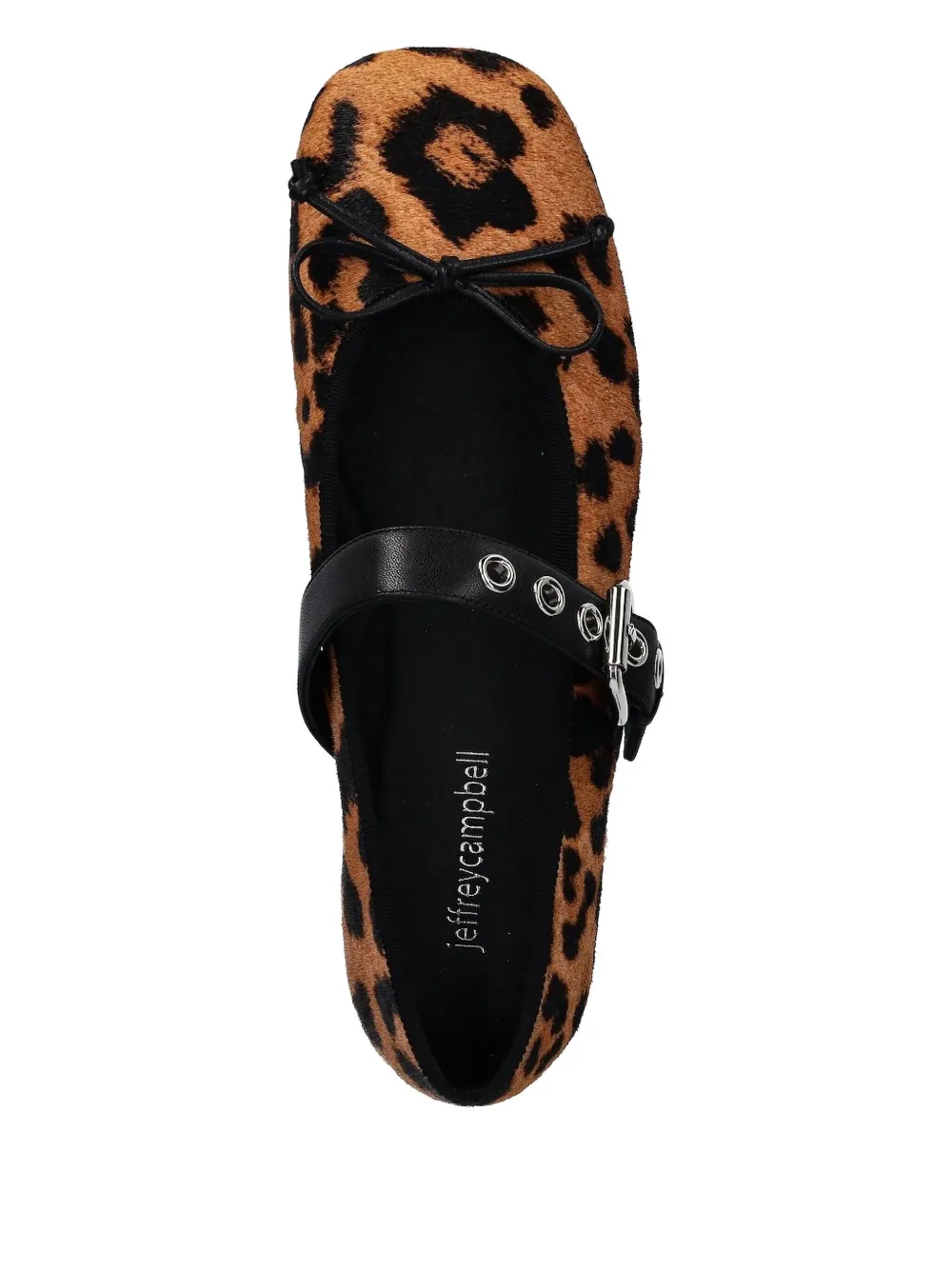 Jeffrey Campbell Ballerina's met luipaardprint en gesp Bruin