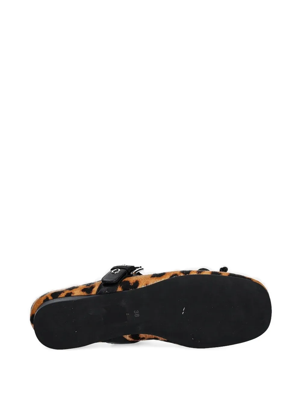 Jeffrey Campbell Ballerina's met luipaardprint en gesp Bruin