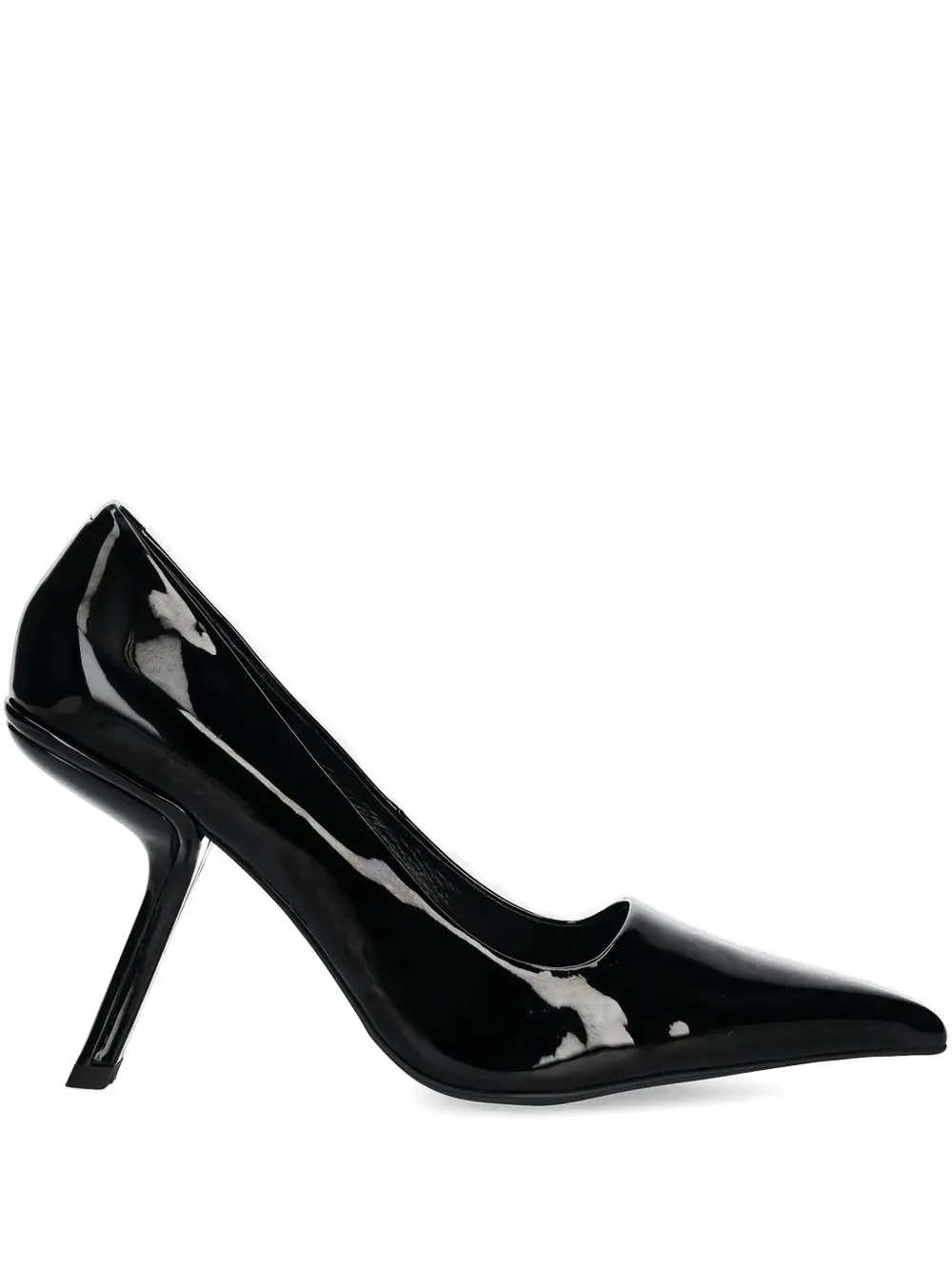 Jeffrey Campbell 100mm Pointed-toe Sculpted-heel Pumps In Black