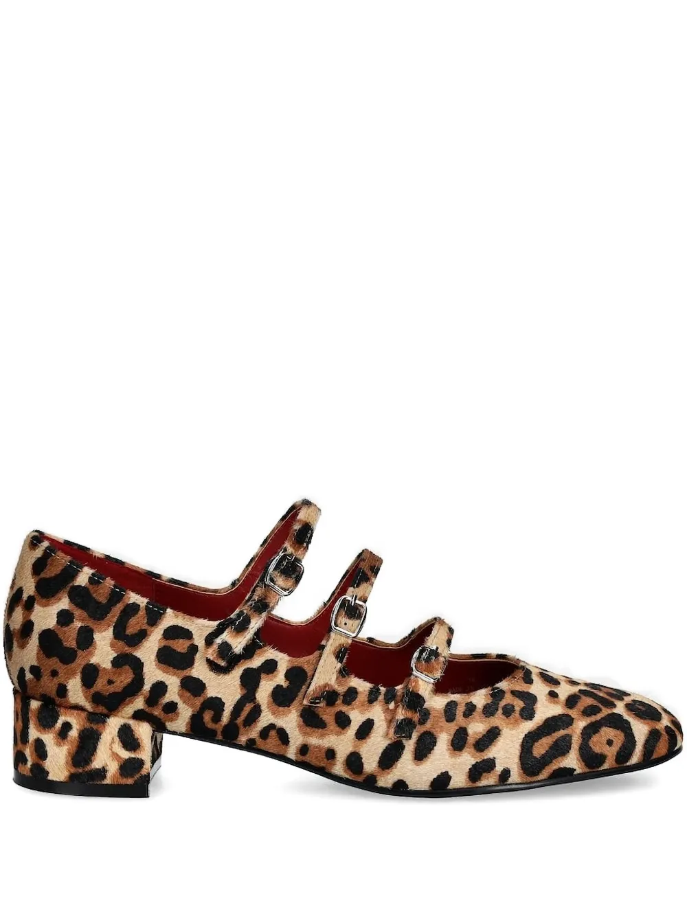 Jeffrey Campbell 35mm leopard-print triple-strap heeled pumps - ニュートラル Jeffrey Campbell 35mm leopard-print triple-strap heeled pumps - ニュートラル