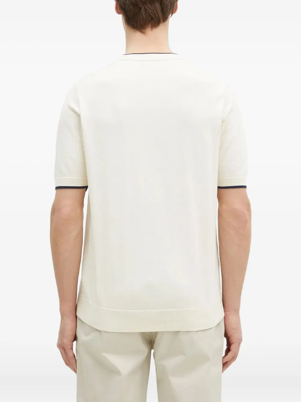 Fred Perry T-shirt met contrasterende afwerking Wit