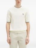 Fred Perry contrast-trim T-shirt - White