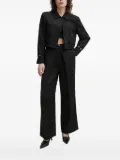 Isabelle Blanche cropped buckle-cuff jacket - Black