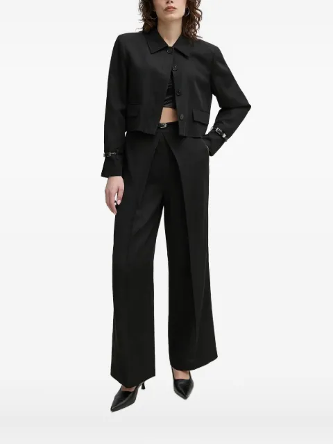 Isabelle Blanche cropped buckle-cuff jacket
