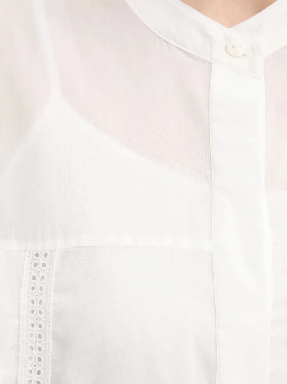 Isabelle Blanche Blousejurk met ruches Wit