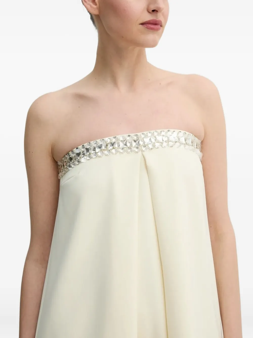 Isabelle Blanche Embellished Blouse In White