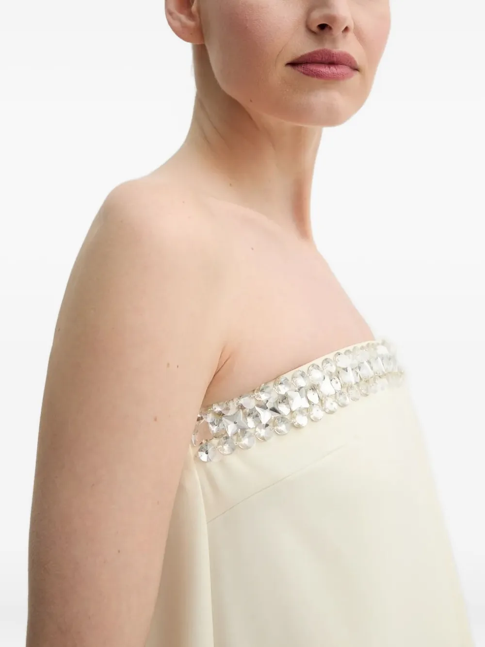 Isabelle Blanche Embellished Blouse In White