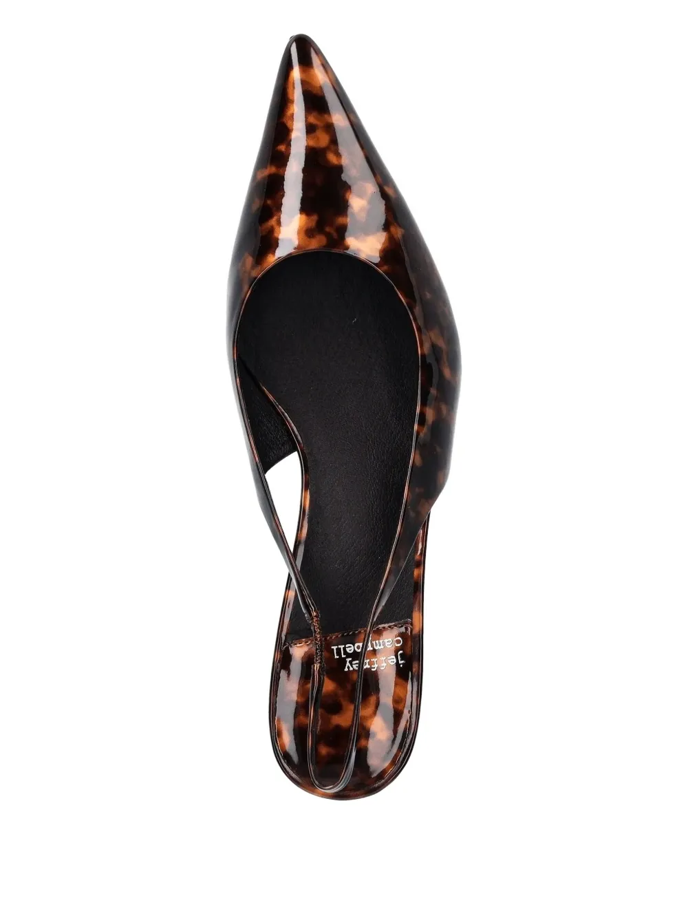 Jeffrey Campbell 50 mm slingback pumps met schildpadschild-effect Bruin