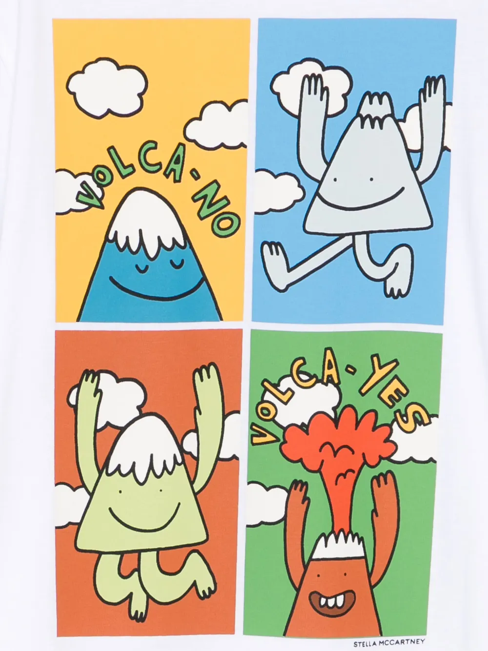 Stella McCartney Kids T-shirt met grafische print Wit