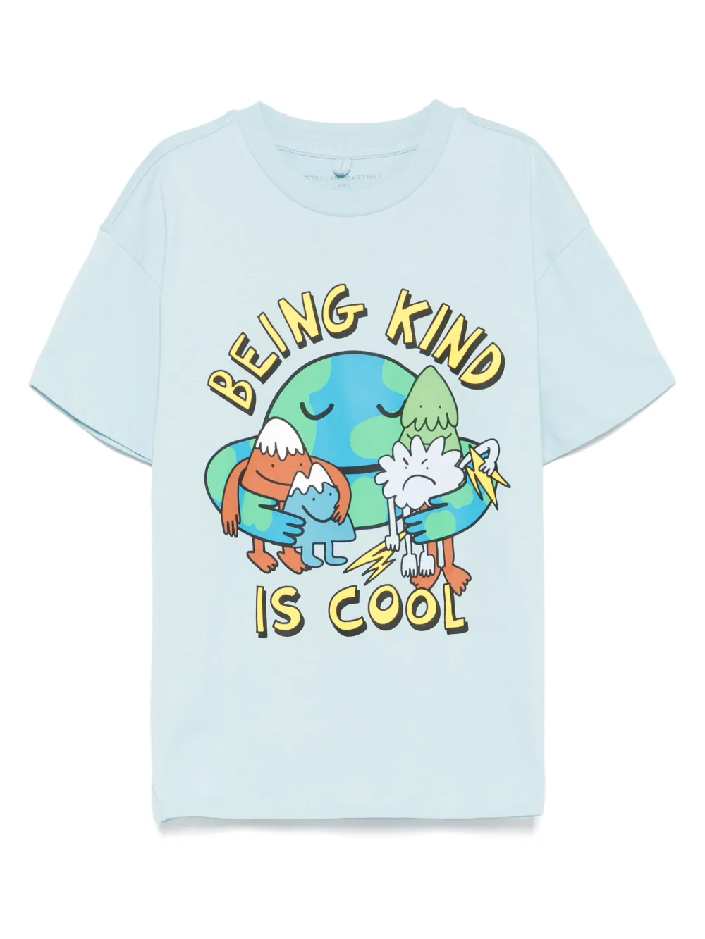 Stella McCartney Kids Katoenen T-shirt Blauw
