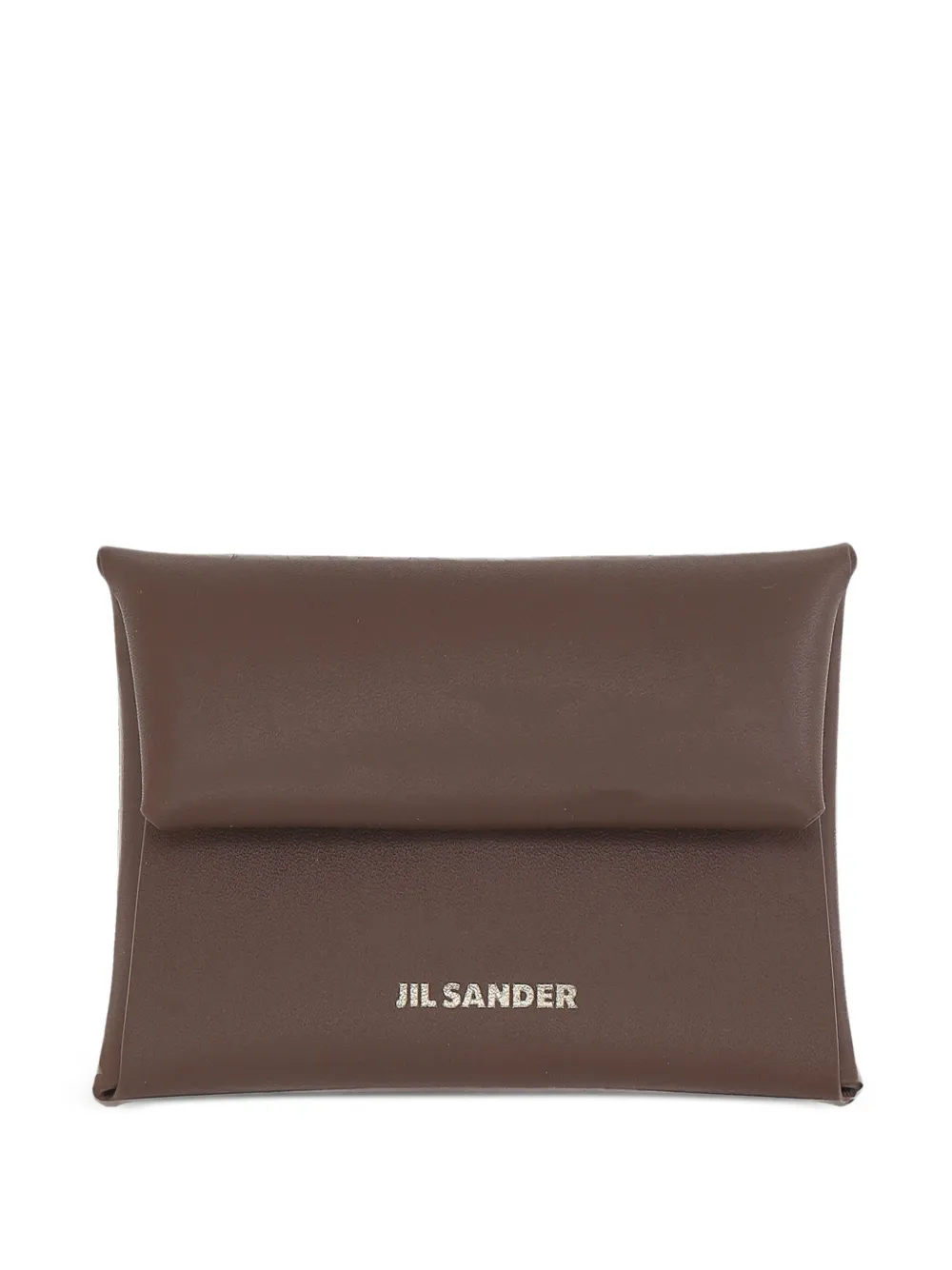 Jil Sander Leren pasjeshouder Bruin