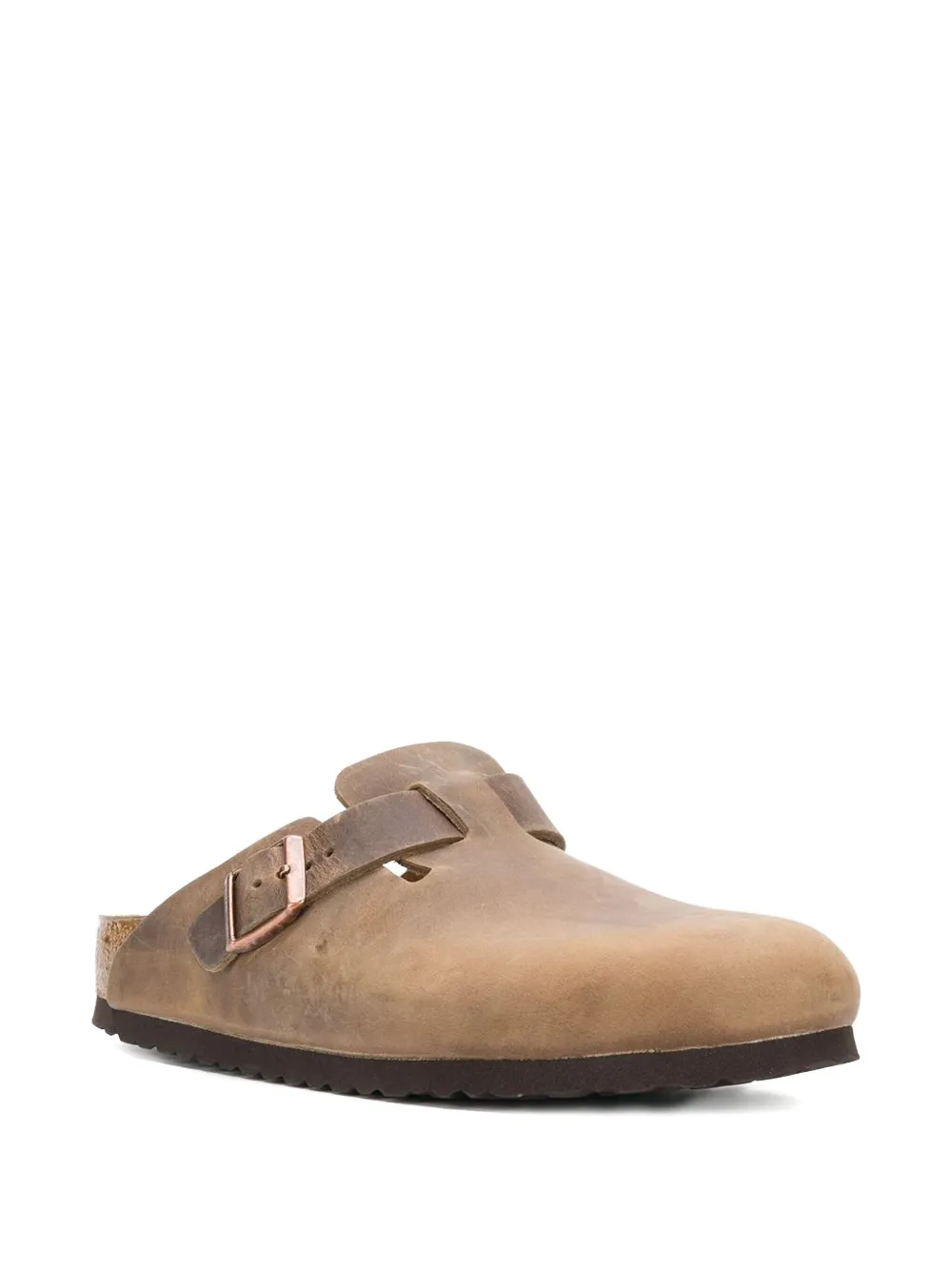 Birkenstock Boston buckled slip-on clogs Neutrals