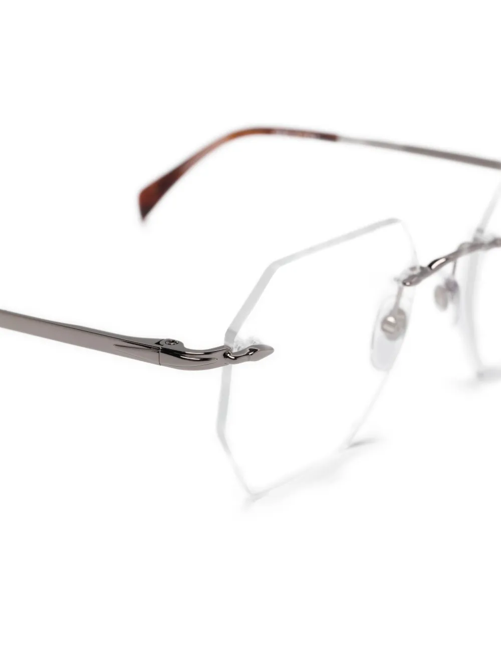  Eyewear By David Beckham Geometric-frame Glasses - White 