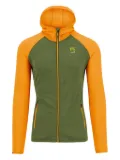 KARPOS hooded waffle-textured jacket - Green