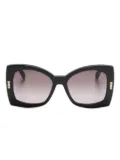 Cazal geometric-frame sunglasses - Black