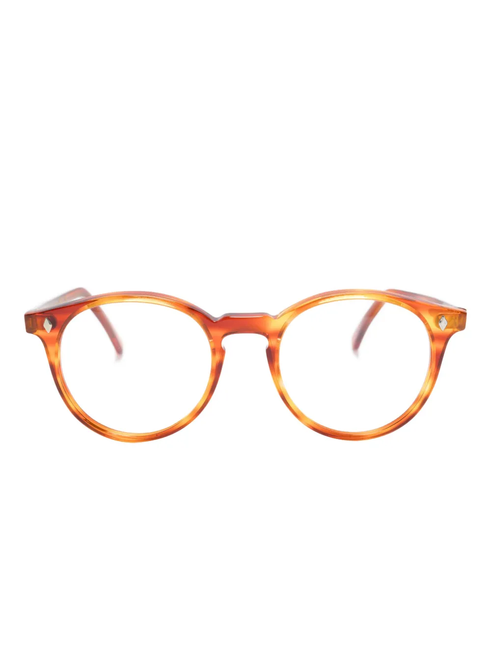 Family Affair round-frame glasses - ブラウン Family Affair round-frame glasses - ブラウン