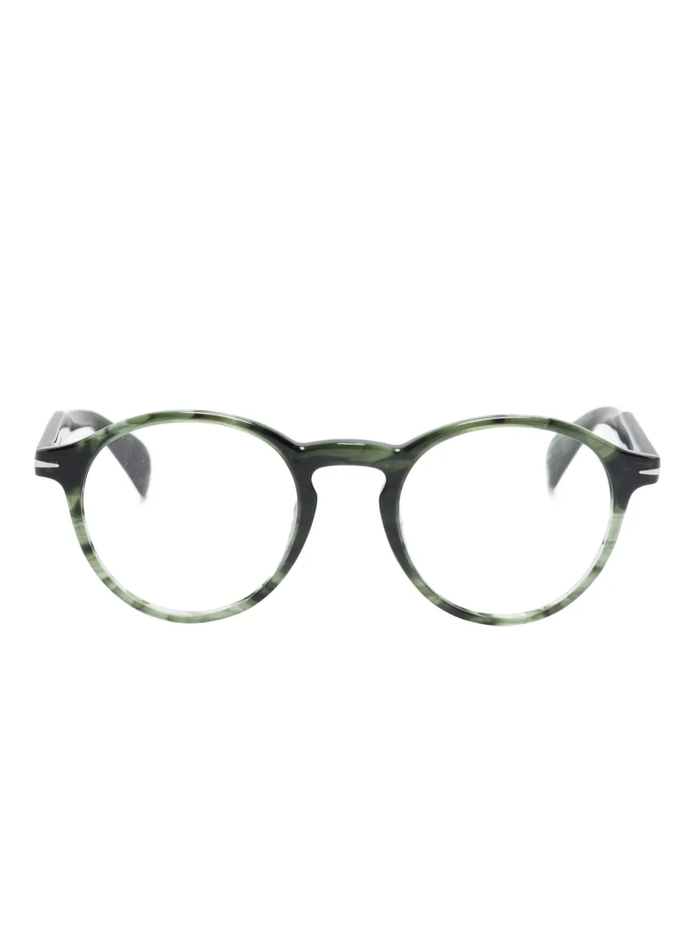 Eyewear by David Beckham ラウンド眼鏡フレーム - グリーン Eyewear by David Beckham ラウンド眼鏡フレーム - グリーン