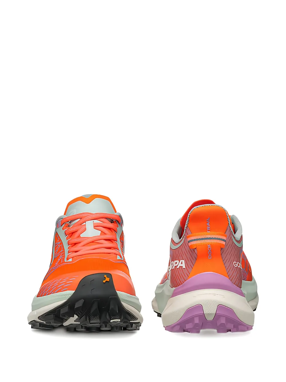SCARPA mesh-panelled trail trainers Orange