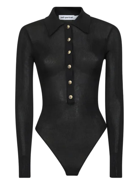 Self-Portrait cotton bodysuit