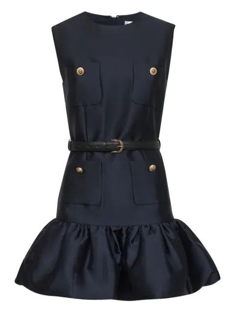 Self-Portrait taffeta sleeveless dress