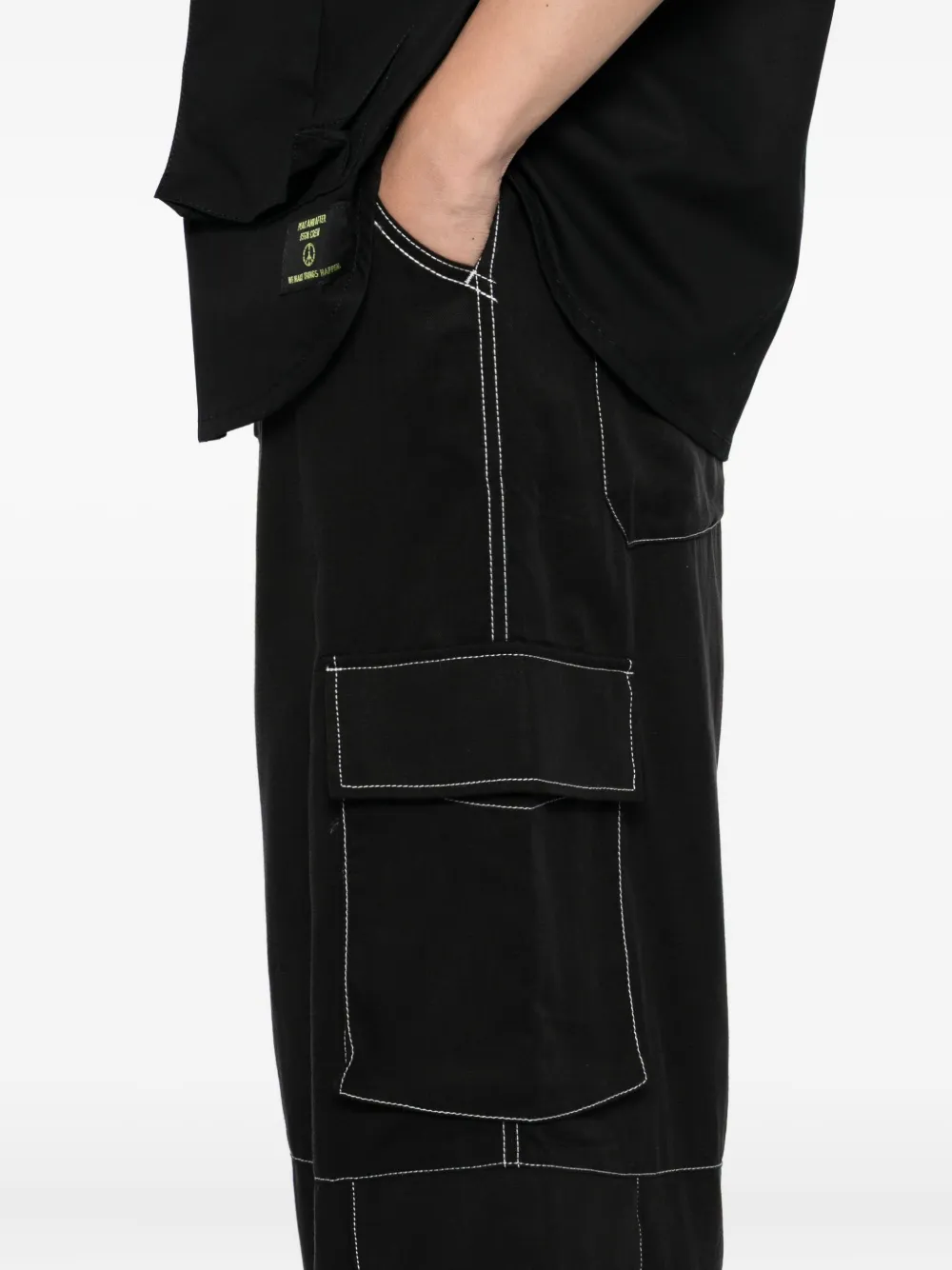 PEACE AND AFTER wide-leg trousers Zwart