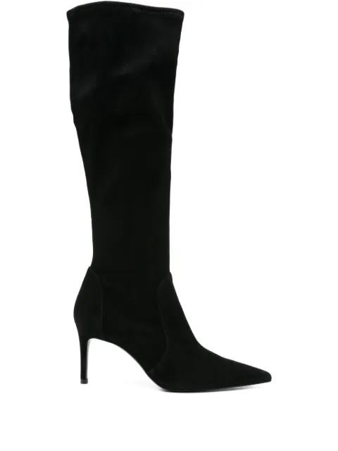 Stuart Weitzman 80mm pointed-toe stretch-knit boots