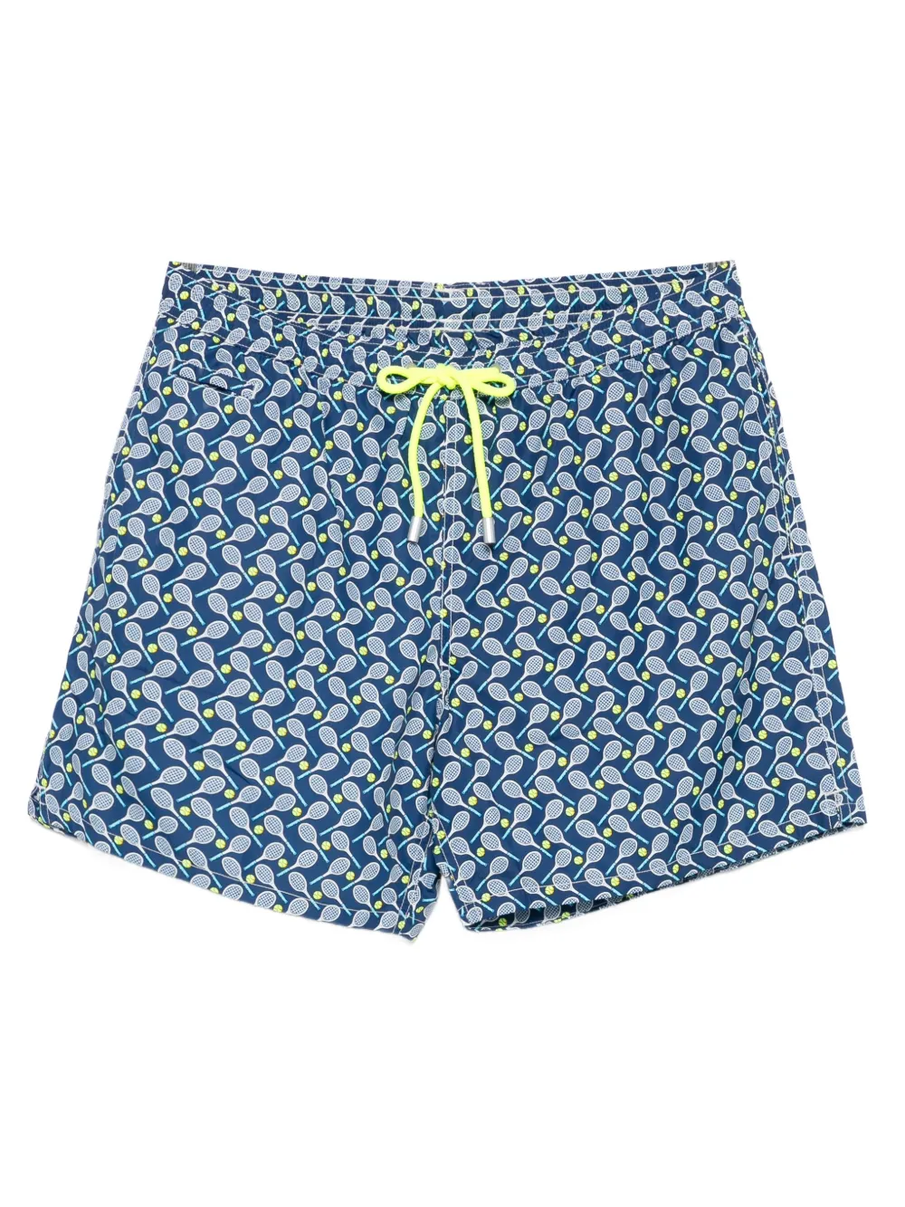 MC2 Saint Barth tennis-print swim shorts Blauw