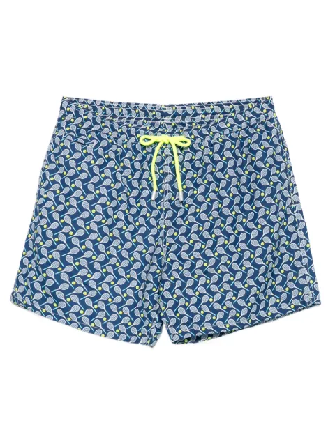 MC2 Saint Barth tennis-print swim shorts
