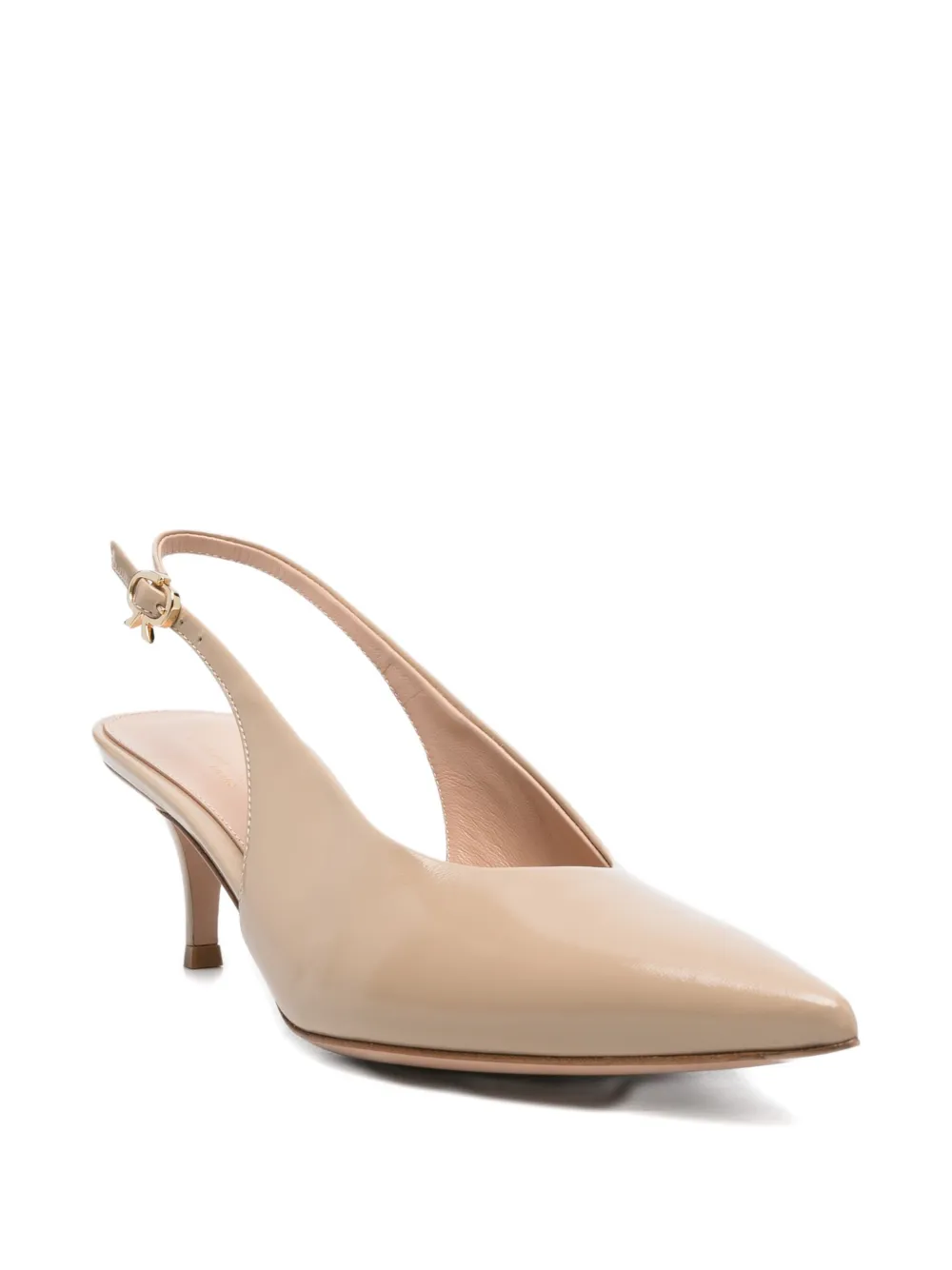 Gianvito Rossi 55mm Robbie Sling pointed-toe pumps Neutrals