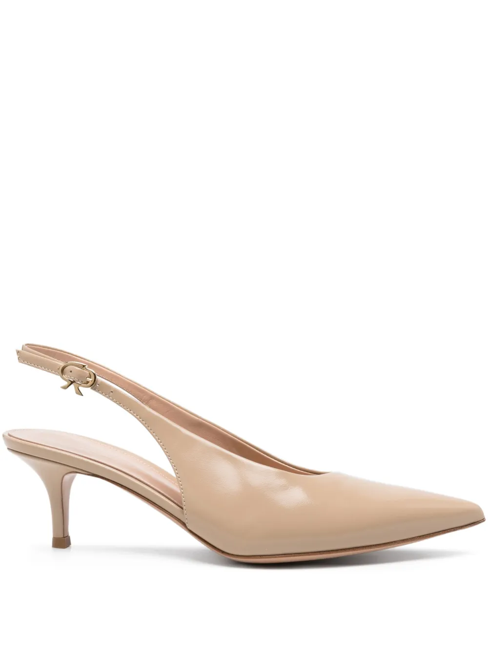 Gianvito Rossi 55mm Robbie Sling pointed-toe pumps Neutrals