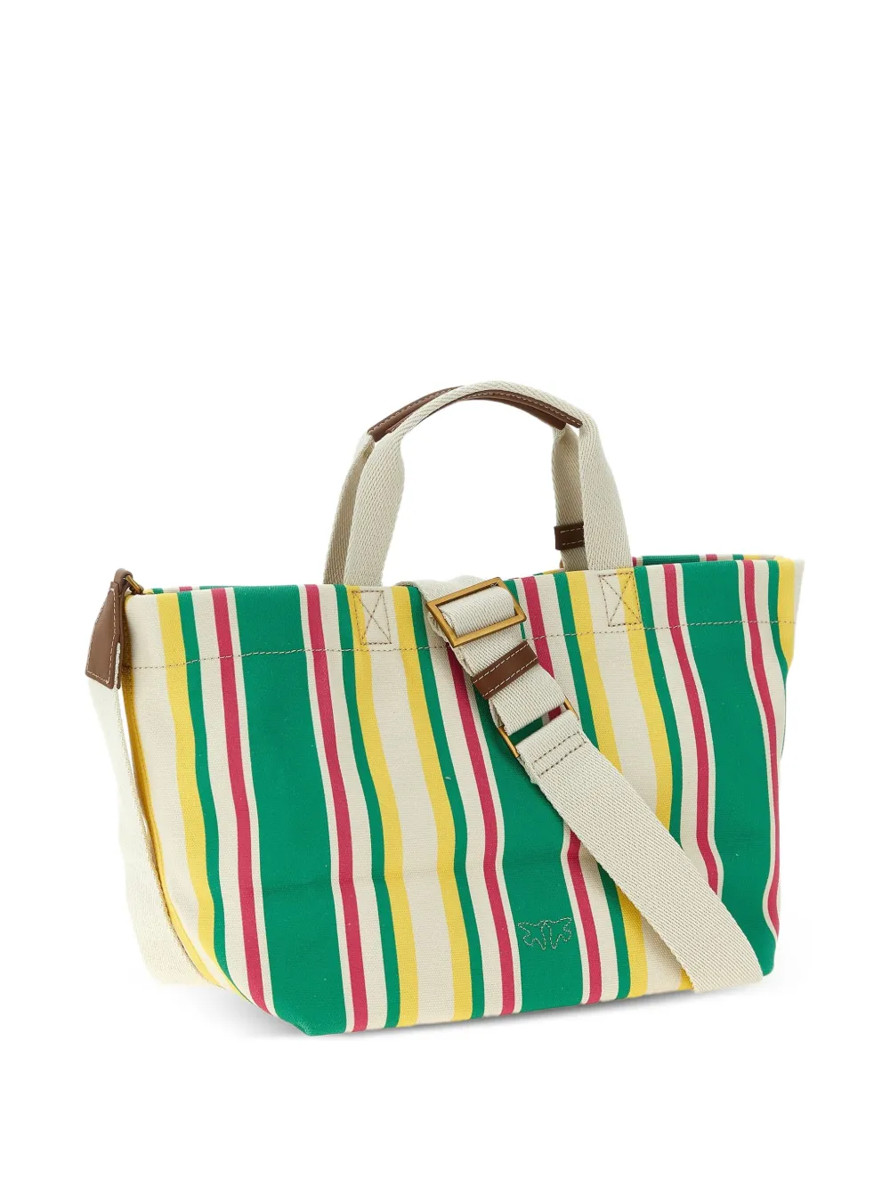PINKO striped canvas tote bag | Image 2