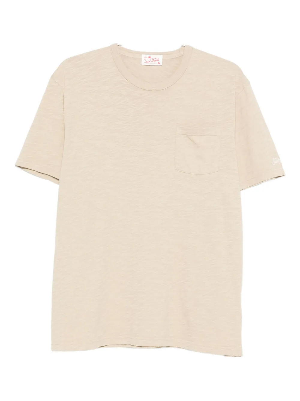 MC2 Saint Barth pocket cotton t-shirt Beige