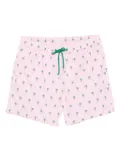 MC2 Saint Barth palm-tree print swim shorts - Pink