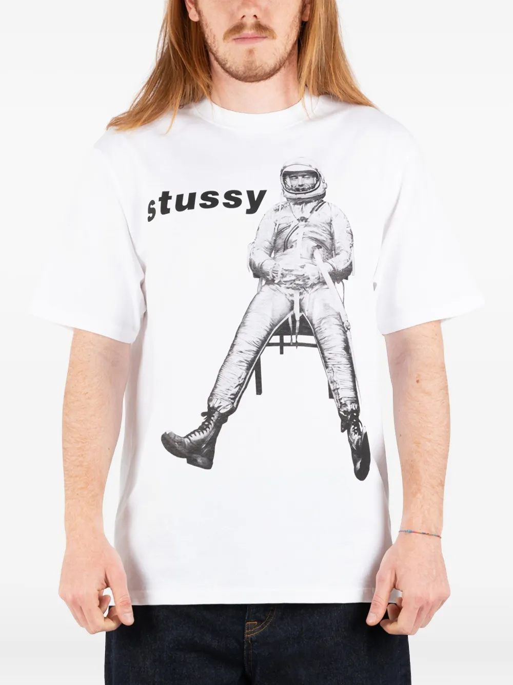 Stüssy astronaut-print T-shirt
