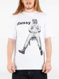 Stüssy astronaut-print T-shirt - White