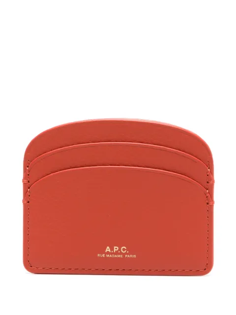 A.P.C. logo-lettering card holder