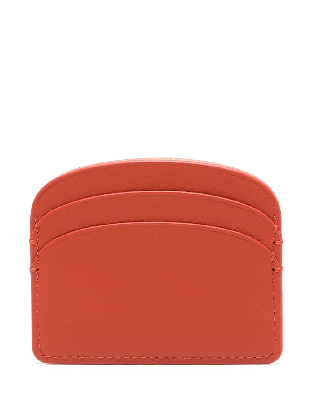 A.P.C. logo-lettering card holder Rood