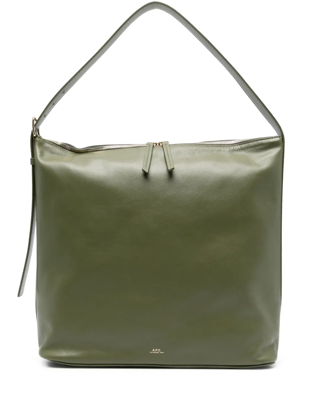 A.P.C. leather shoulder bag Groen