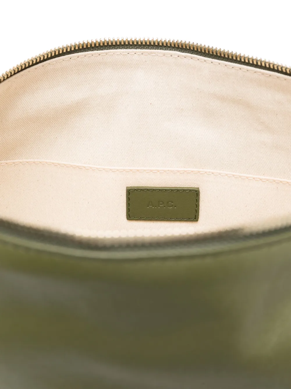 A.P.C. leather shoulder bag Groen