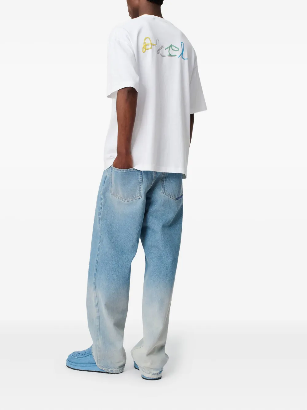 Axel Arigato Paper Clip T-shirt met geborduurd logo Wit